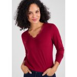 Damart - t - shirt thermollove dentelle - rouge