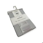 Daniel hechter - drap housse 140x190 cm - hauteur de bonnet 30cm - 100% satin de coton 80 fils - gris ...