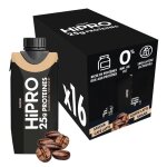 Danone hipro boisson prot�in�e - caf� - 16 x 330ml - riche en prot�ines sans sucres ajout�s sans lactose ...