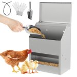 Daromigo 15kg mangeoire automatique distributeur automatique en acier anti gaspillage fixation murale ...