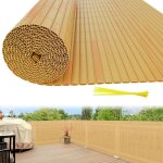 Daromigo canisse en pvc jardin balcon terrasse ? brise - vue et brise - vent stable et facile � couper ...