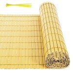 Daromigo canisse en pvc pour jardin balcon terrasse ? brise - vue et brise - vent stable et moderne bambou ...