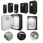 Daromigo chambre de culture tente d �levage de plantes plastique reflexif assombri 40x40x120cm noir serre ...