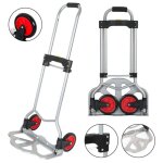 Daromigo chariot de transport pliable en acier 60kg ? diable lger rglable compact et robuste diable ...