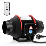 Daromigo extracteur de conduit 100mm extracteur dair silencieux ventilateur contr�leur de vitesse variable ...