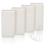 Daromigo humidificateur radiateur cramique blanc ? lot de 4 avec crochet de suspension 400 ml ? conomie ...