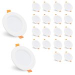 Daromigo pack de 20 spots led encastrables plafonnier 5w blanc froid 220v �clairage fixe ip20 spots - ...