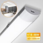 Daromigo rglette led 120cm - 36w - ip65 - blanc - 6000k - intrieur - luminaire plafonnier pour atelier ...
