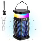 Daromigo solaire lampe anti moustiques rechargeable uv usb 3 en 1 lanternes rgb lampe �tanche 4000mah ...