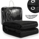 Daromigo tapis de tente respirant 250x350cm tapis de sol camping ext�rieur pour auvent et caravane noir ...