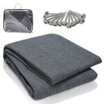 Daromigo tapis de tente respirant 400x600cm tapis de sol camping ext�rieur pour auvent et caravane bleu ...