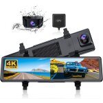 Dashcam 4k avec cran tactile 12? ? double camra avant / arrire gps intgr capteur g vision nocturne ...