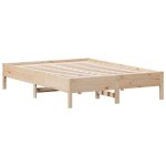 Soldes dautomnecadre de lit 2 personnes - lattes de contreplaqu� - 140x190 cm bois de pin massif - homefr1998 ...