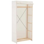 Solde dautomnegarde - robe - ruigou - armoire dapothicaire / armoire chambre blanc 79 x 40 x 170cm tissu ... Solde dautomnegarde - robe - ruigou - armoire dapothicaire / armoire chambre blanc 79 x 40 x 170cm tissu ...
