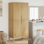 Solde dautomnegarde - robe - ruigou - armoire dapothicaire / armoire chambre floro cire marron 77x53x171cm ...