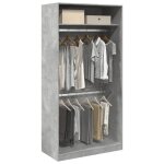 Solde dautomnegarde - robe - ruigou - armoire dapothicaire / armoire chambre gris b�ton 100x50x200cm ...