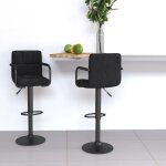 Soldes dautomnelot de 2 tabourets de bar - tabourets hauts pour bar - cuisine - noir velours - 48x47x111cm ...