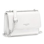 David jones - petit sac bandoulire femme - mini besace cuir pu rigide - sac chanes port epaule - pochette ...