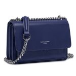 David jones - petit sac bandoulire femme - mini besace cuir pu rigide - sac chanes port epaule - pochette ...