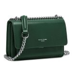 David jones - petit sac bandoulire femme - mini besace cuir pu rigide - sac chanes port epaule - pochette ...