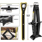 Dayplus 2000kg cric ciseau cric de lavage - poign�e de manivelle levage de 2 tonnes de voiture