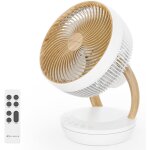 Dc ventilateur ultra silencieux 20db avec t�l�commande 1850m� / h circulateur d?air 8 vitesses 8h minuterie ...