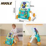 D�ambulateur multifonctionnel huole 40 * 32 * 40. 5cm poussette pour b�b� s�r pneus silencieux facile ...
