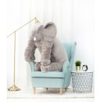 Dear bear grand �l�phant (gris 125cm) - peluche �l�phant - xxl animal �l�phant peluches douces et moelleuses ...
