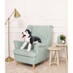 Dear bear ours en peluche gante xxl chien husky 70cm