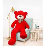 Dear bear teddy bear grand xxl (rouge 190cm) classico - ours en peluche ours en peluche xxl ours en peluche ...