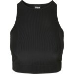 D�bardeur crop top - urban classics - femme - noir - ajust� - jersey stretch �lastique