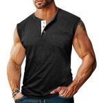 Débardeur homme sans manches regular fit casual top ete col henley avec poches couleur unie confortable ... Débardeur homme sans manches regular fit casual top ete col henley avec poches couleur unie confortable ...