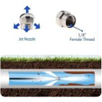 D�boucheur canalisation 15m professionnel compatible karcher k2 - k7 / hd / hds 400bar 60�c nettoyeur ...