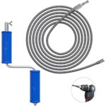 D�boucheur de conduit 5 m diam�tre 6 mm spirale de nettoyage de conduit spirale de nettoyage avec adaptateur ...