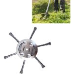Brosse � d�sherber - cuneary - t�te 15cm - al�sage 55mm - fil acier tiss� - pour coupe - bordures � batterie ...