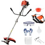 Dbroussailleuse  dos - dsherbeur thermique - cremlank - 52cc - puissant et lger - poigne droite ...