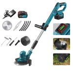 Debroussailleuse electrique 1500 w coupe bordure sans fil avec 2 batteries et 3 types de lames dbroussailleus ...