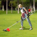 Dbroussailleuse  essence 4 en 1 52 cc 2 temps sac  dos coupe - gazon taille - haie dbroussailleuse ...