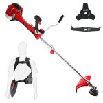 Débroussailleuse thermique professionnelle 50. 8 cm³ - moteur pro 2 temps - coupe - bordure - 2 lames ... Débroussailleuse thermique professionnelle 50. 8 cm³ - moteur pro 2 temps - coupe - bordure - 2 lames ...