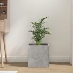?soldes dec)jardini�re gris b�ton 40x40x40 cm bois ding�nierie - jardinier durable / jardini�re bac design ...
