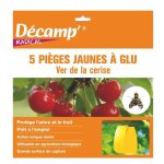 Decamp 5 piges jaunes  glu ver de la cerise - decamp' - protge l'arbre et le fruit