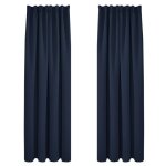 Deconovo 2 pièces rideaux occultants de porte thermique anti froid rideau salon galon fronceur 140x260cm ... Deconovo 2 pièces rideaux occultants de porte thermique anti froid rideau salon galon fronceur 140x260cm ...