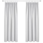 Deconovo 2 pièces rideaux occultants de porte thermique anti froid rideau salon galon fronceur blanc ... Deconovo 2 pièces rideaux occultants de porte thermique anti froid rideau salon galon fronceur blanc ...