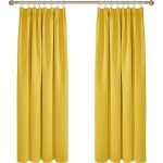 Deconovo 2 pièces rideaux occultants de porte thermique anti froid rideau salon galon fronceurjaune moutarde ... Deconovo 2 pièces rideaux occultants de porte thermique anti froid rideau salon galon fronceurjaune moutarde ...