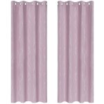Deconovo lot de 2 rideaux occultant  oeillets rideaux rose pale rideaux fentre salon 140x183cm
