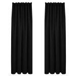 Deconovo 2 pièces rideaux occultants de porte thermique anti froid rideau salon galon fronceur 140x260cm ... Deconovo 2 pièces rideaux occultants de porte thermique anti froid rideau salon galon fronceur 140x260cm ...