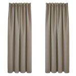 Deconovo 2 pièces rideaux occultants de porte thermique anti froid rideau salon galon fronceur 140x180cm ... Deconovo 2 pièces rideaux occultants de porte thermique anti froid rideau salon galon fronceur 140x180cm ...