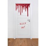 Dcor de porte sanglant - ptit clown - 22194 - halloween - maison hante - 70x80 cm