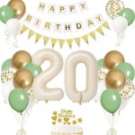 Décoration anniversaire 20 ans beige crème ballons chiffre 20 deco anniversaire 20 ans homme femme ballon ... Décoration anniversaire 20 ans beige crème ballons chiffre 20 deco anniversaire 20 ans homme femme ballon ...