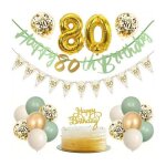 Decoration anniversaire 80 ans vert or ballons femme vert sauge chiffre ballon 80 accessoires fêtes avec ... Decoration anniversaire 80 ans vert or ballons femme vert sauge chiffre ballon 80 accessoires fêtes avec ...